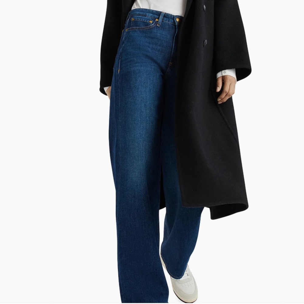 Rag & Bone The Logan Annalise Mid Rise Wide Leg Denim Jean NWT - Picture 2 of 15